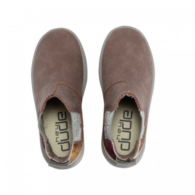 Heydude Aurora Ungdom återvunnet Läder Antik Ros