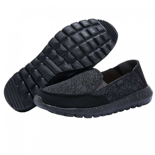 Heydude Ava Isla Micro Sox Black Slip On / Mule