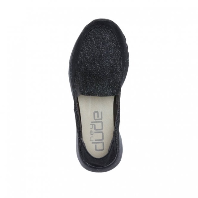 Heydude Ava Isla Micro Sox Black Slip On / Mule