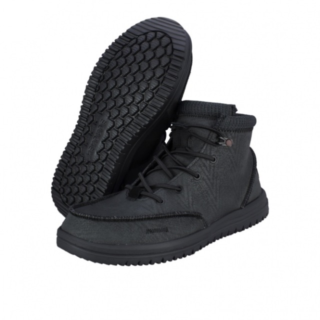 Heydude Bradley återvunnet Läder Svart Grafit