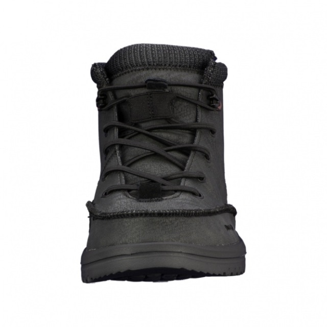 Heydude Bradley återvunnet Läder Svart Grafit