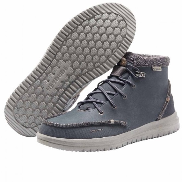 Heydude Bradley återvunnet Läder Djupblått