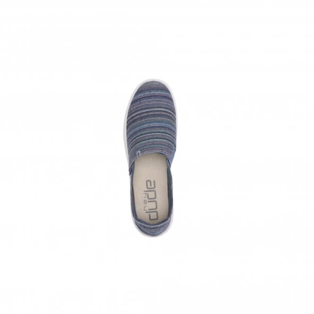 Heydude Carly Blue Ibiza Canvas Slip On