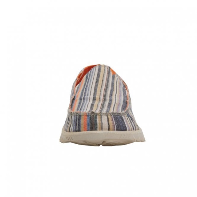 Heydude Farty Chambray Ränder Orange