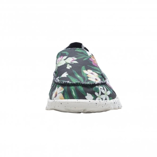 Heydude Farty Tryck Canvas Svart Hibiskus