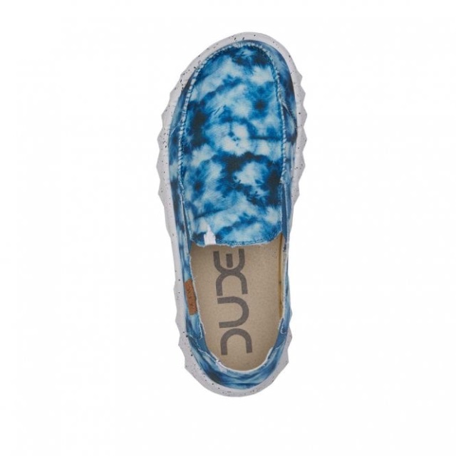 Heydude Farty Tryck Canvas Slips Dye Blå