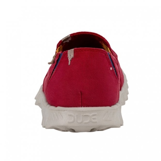 Heydude Farty Tvättad Canvas Lavaröd