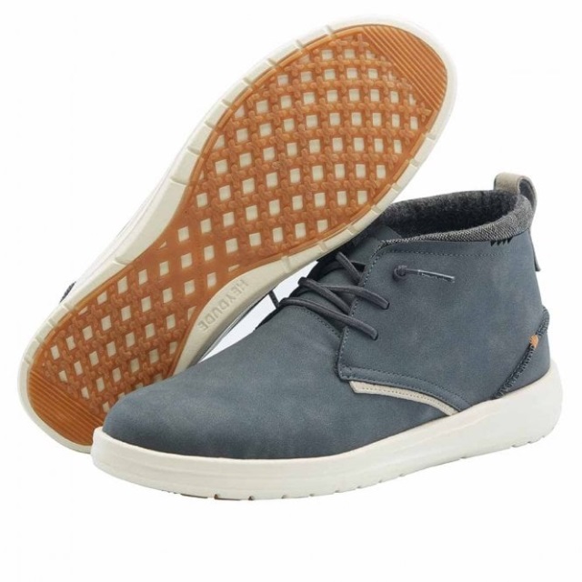 Heydude Jack återvunnet Läder Marinblå