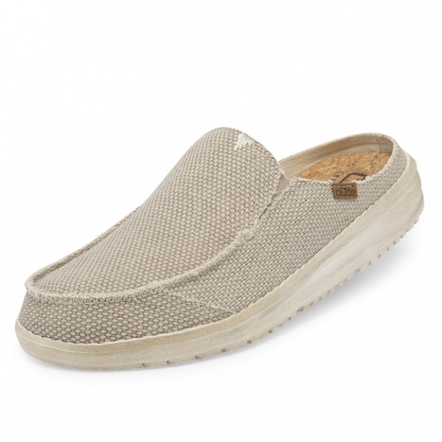 Heydude Marty Naturlig Benvit Slip On Mule