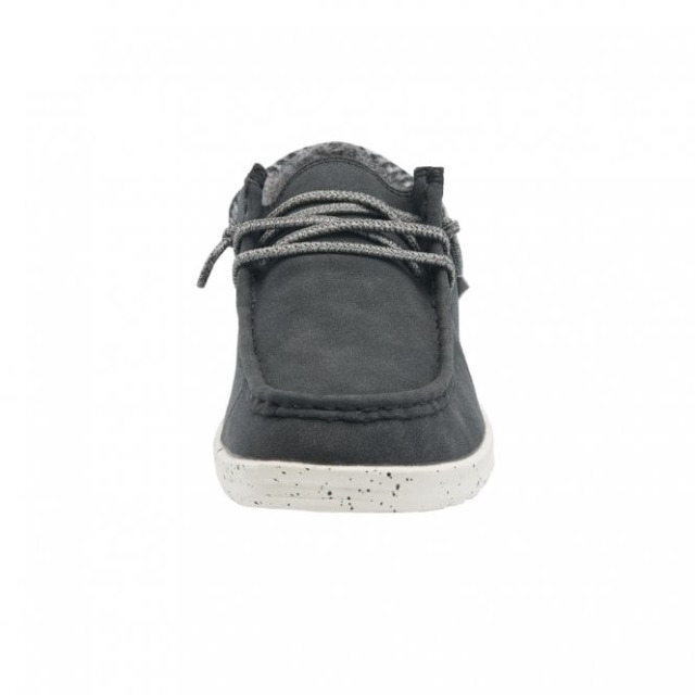 Heydude Polly återvunnet Läder Svart