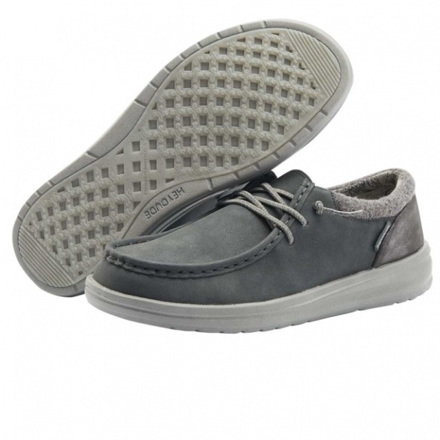 Heydude Polly återvunnet Läder Djupblått