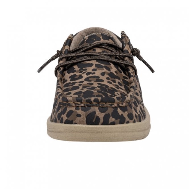 Heydude Polly Leopardnöt I återvunnet Läder