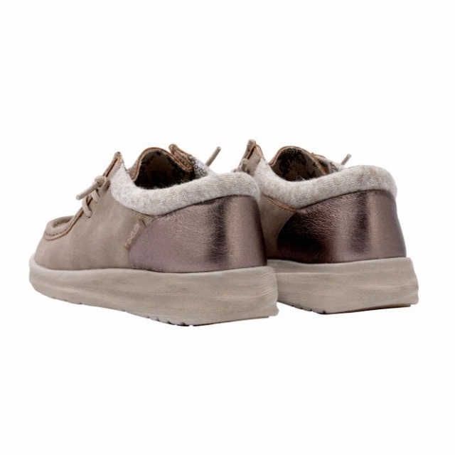 Heydude Polly återvunnet Läder Ljus Taupe