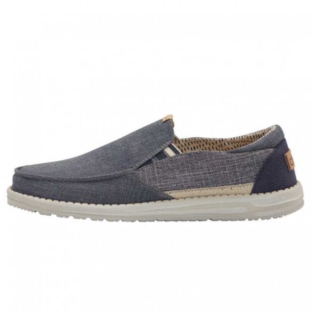 Heydude Thad Chambray Ombre Blå