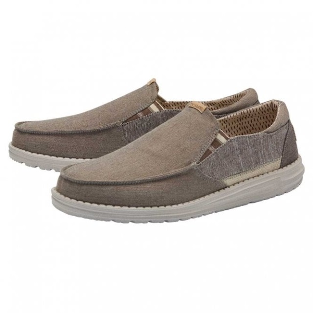 Heydude Thad Chambray Valnöt