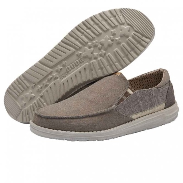 Heydude Thad Chambray Valnöt