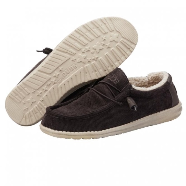 Heydude Wally Manchester Fodrad Choklad I Fuskpäls