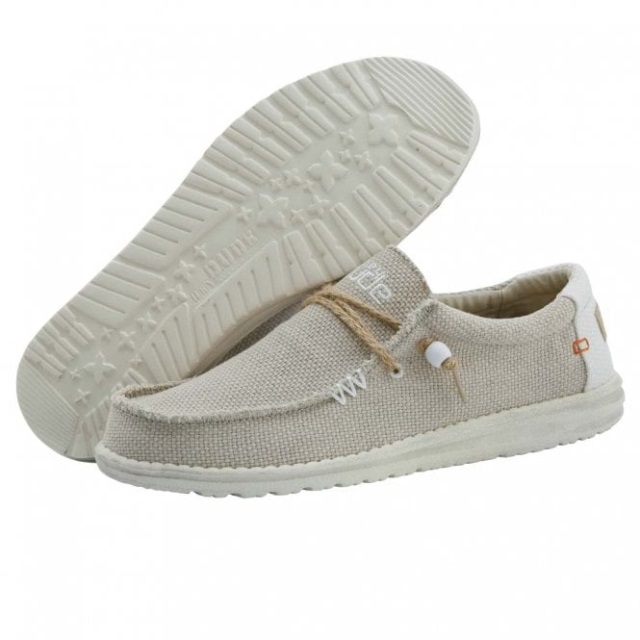 Heydude Wally Naturlig Benvit