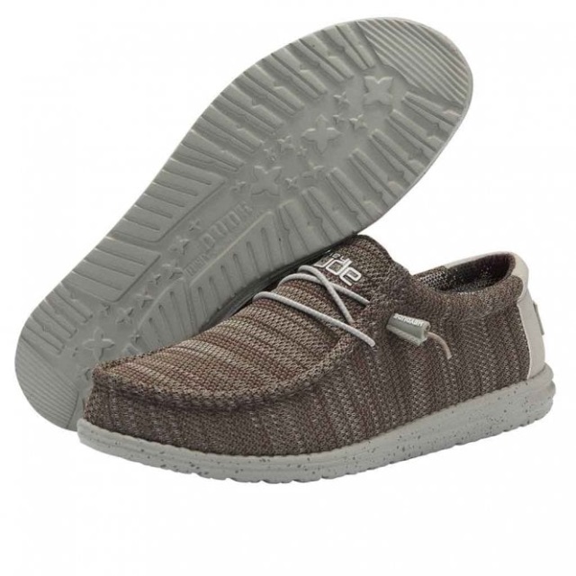 Heydude Wally Sox 2 Skiffer Vinröd