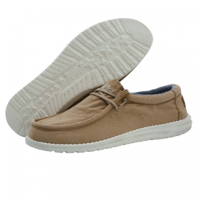 Heydude Wally Tvättad Canvas Tobak