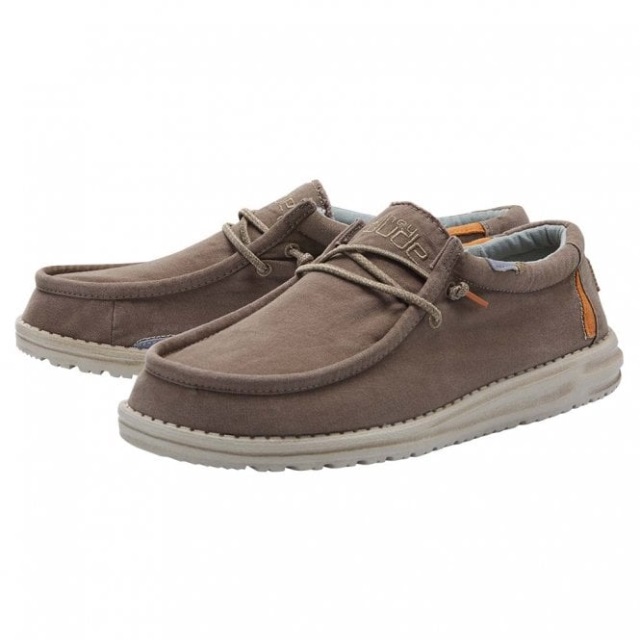 Heydude Wally Tvättad Canvas Valnöt