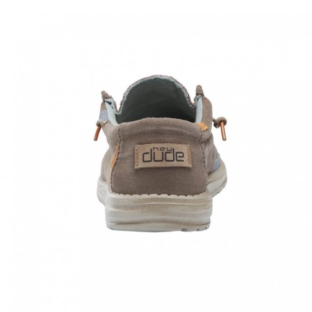 Heydude Wally Tvättad Canvas Valnöt