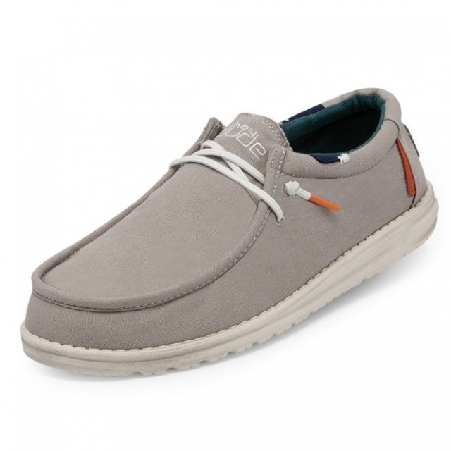 Heydude Wally Washed Rökgrå