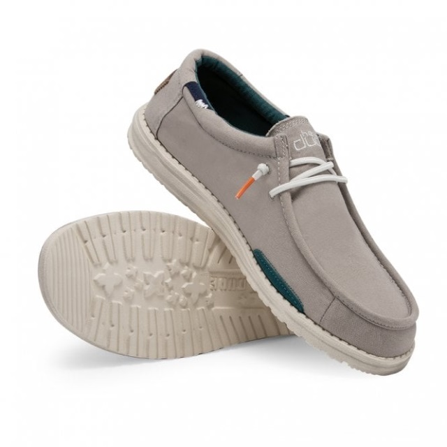 Heydude Wally Washed Rökgrå