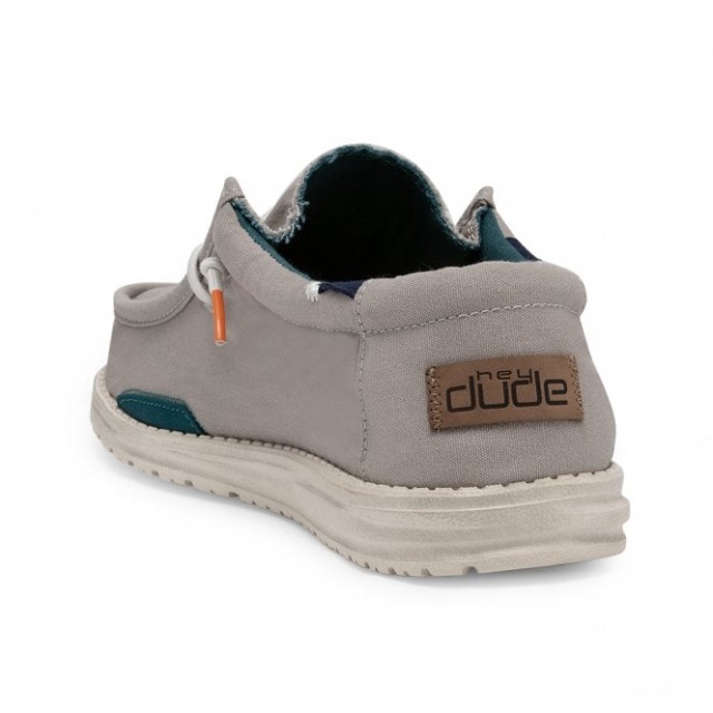 Heydude Wally Washed Rökgrå