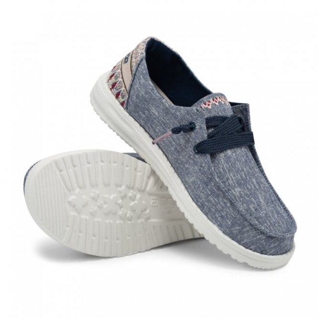 Heydude Wendy Chambray Irisblå