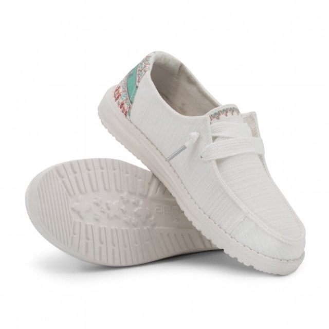 Heydude Wendy Chambray Lilja Vit