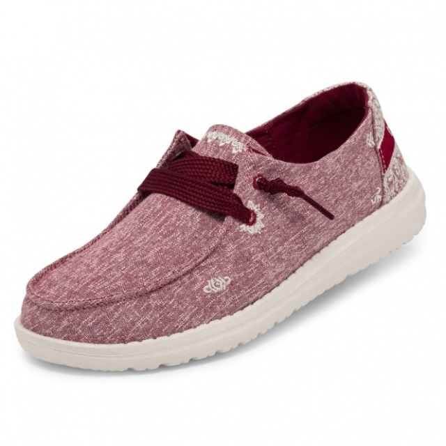 Heydude Wendy Chambray Pionröd