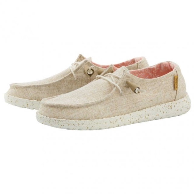 Heydude Wendy Chambray Vit Nöt